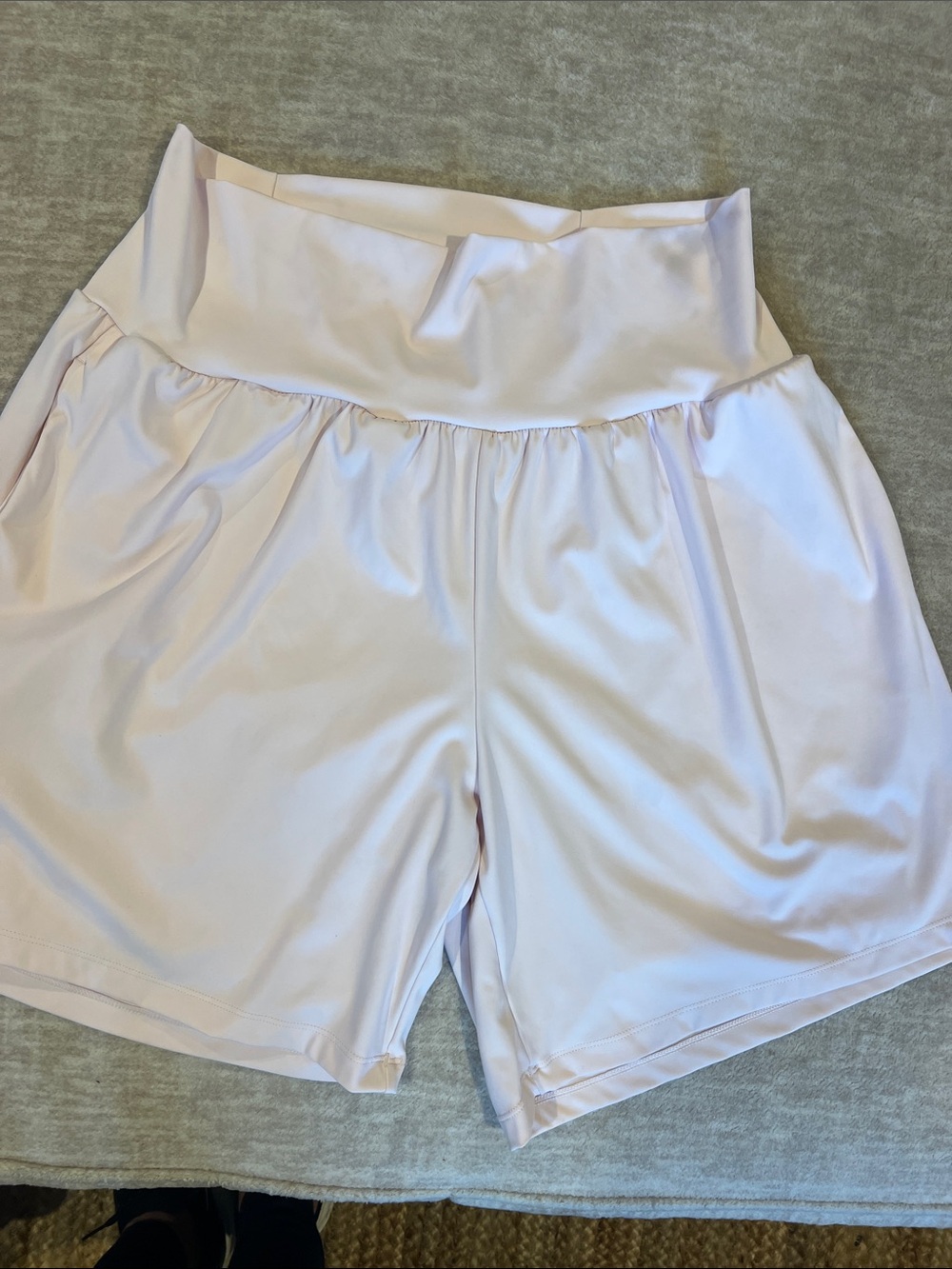 HALARA High-Waist Soft Pink Athletic Shorts